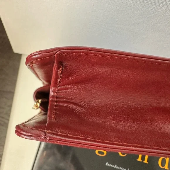 Cartier Vintage Bordeaux envelope Clutch leather bag - Picture 7 of 11